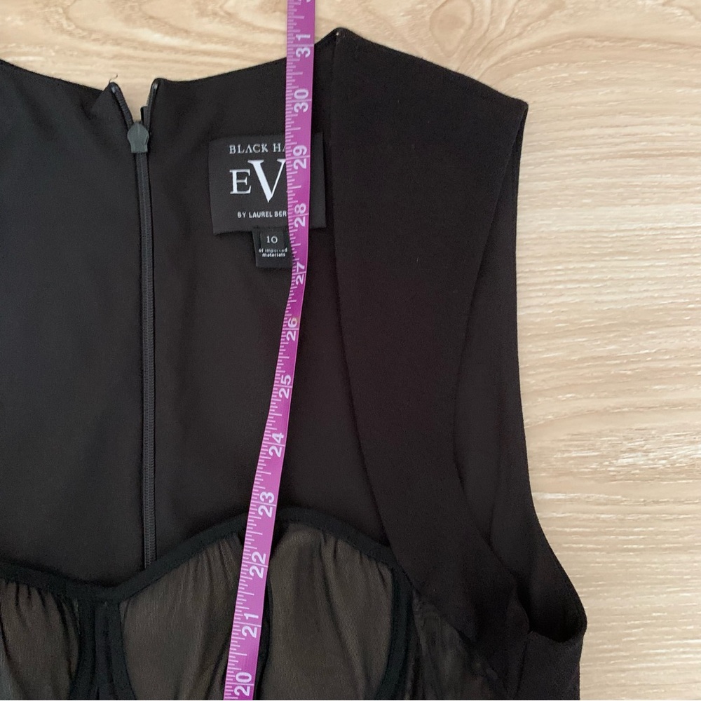 Black Halo Black Sheer Jumpsuit - Picture 8 of 11